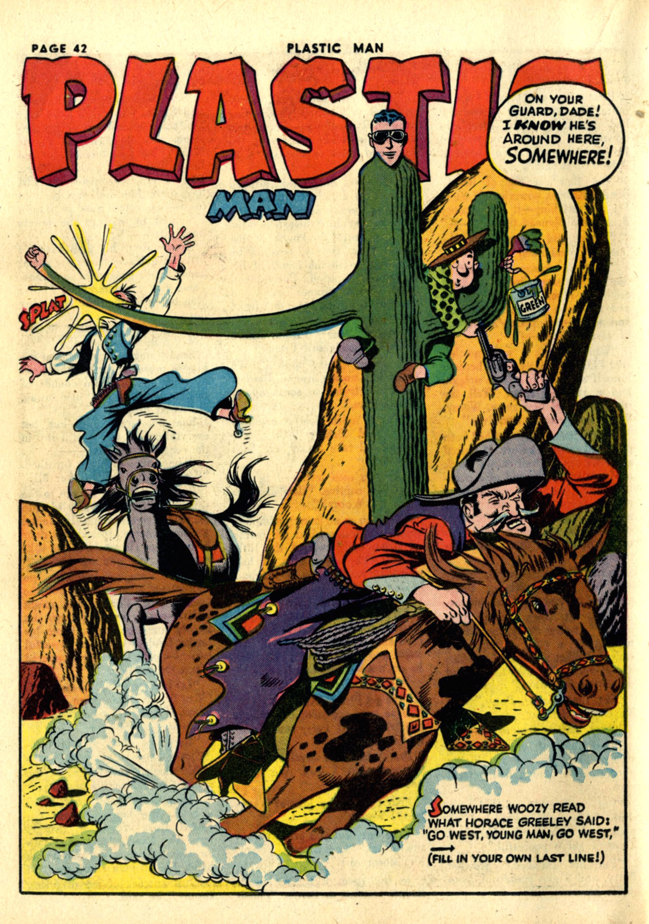 Read online Plastic Man (1943) comic -  Issue #1 - 44