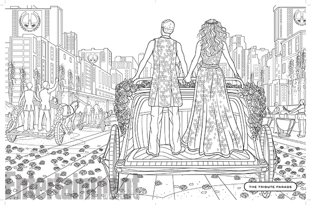 Welcome to District 12: The World of The Hunger Games Coloring Book