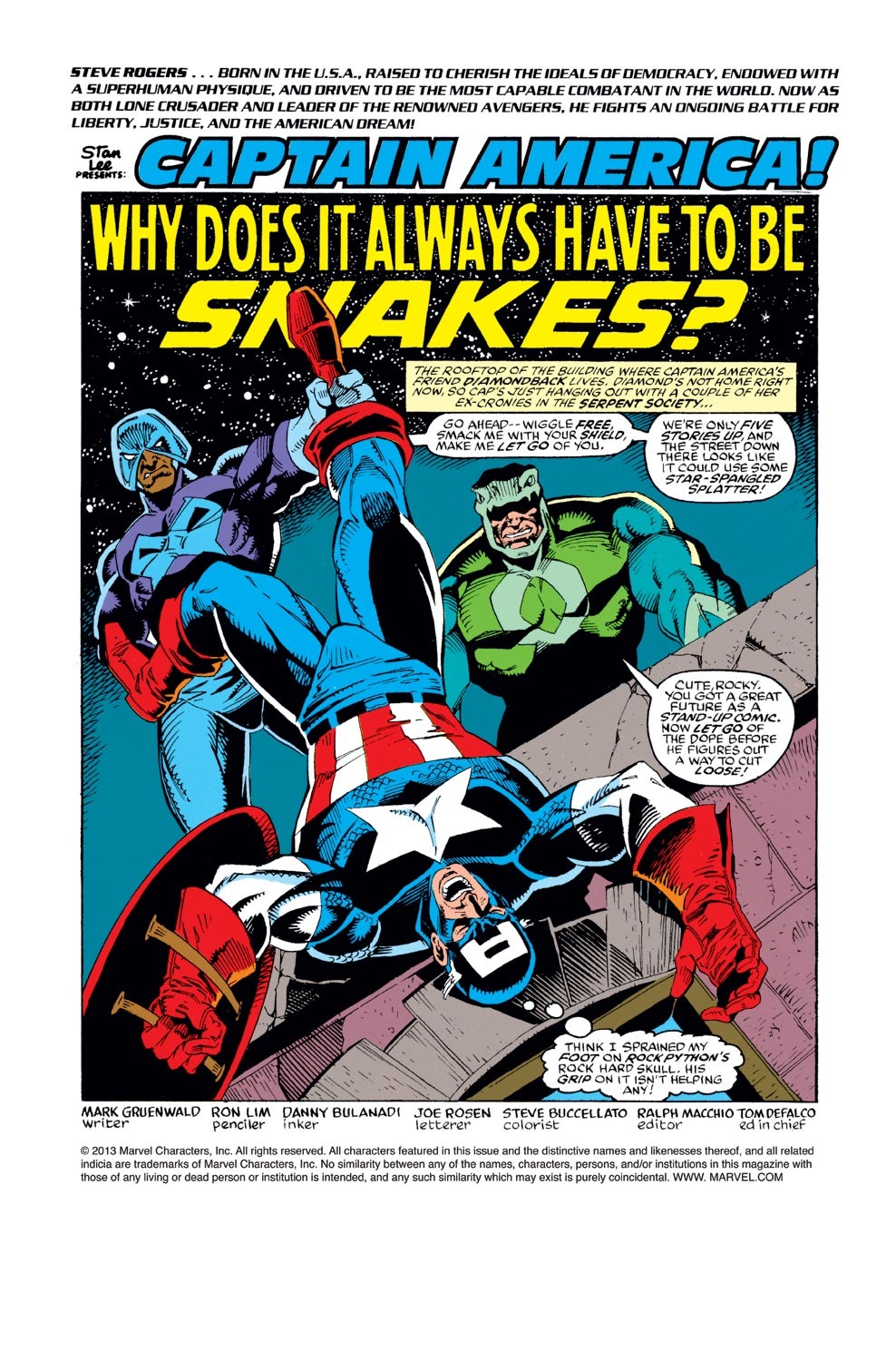 Read online Captain America (1968) comic -  Issue #382 - 2