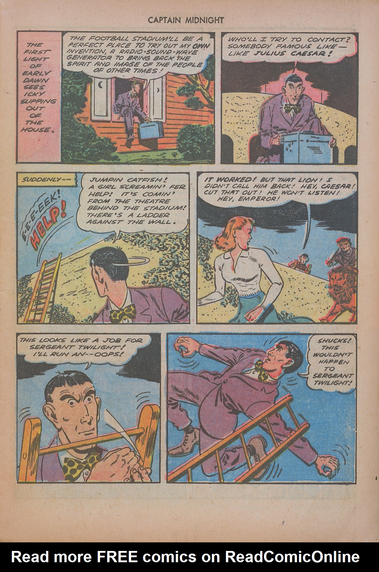 Read online Captain Midnight (1942) comic -  Issue #17 - 21
