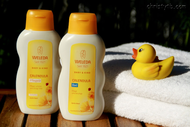 Уход за кожей малыша с Weleda: Детское купание с календулой и Масло с календулой без аромата
