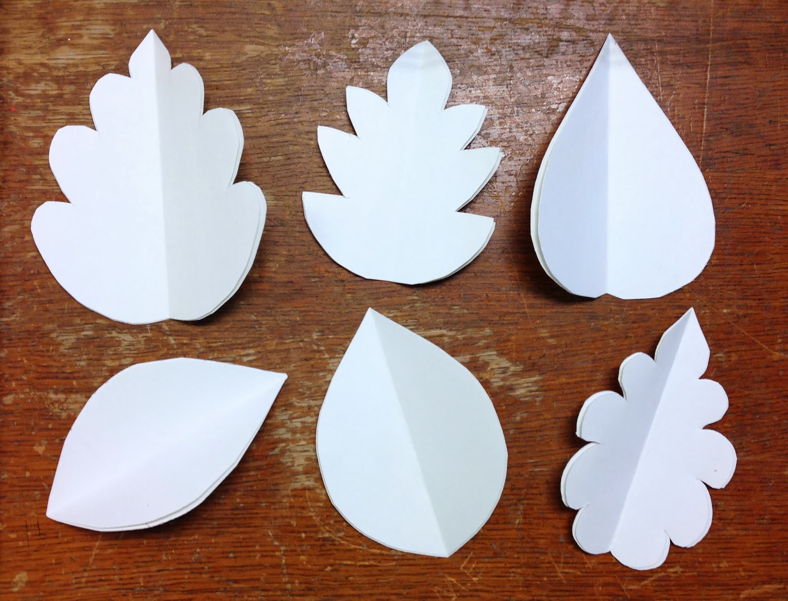 Art. Paper. Scissors. Glue! Positive / Negative Space Leaves