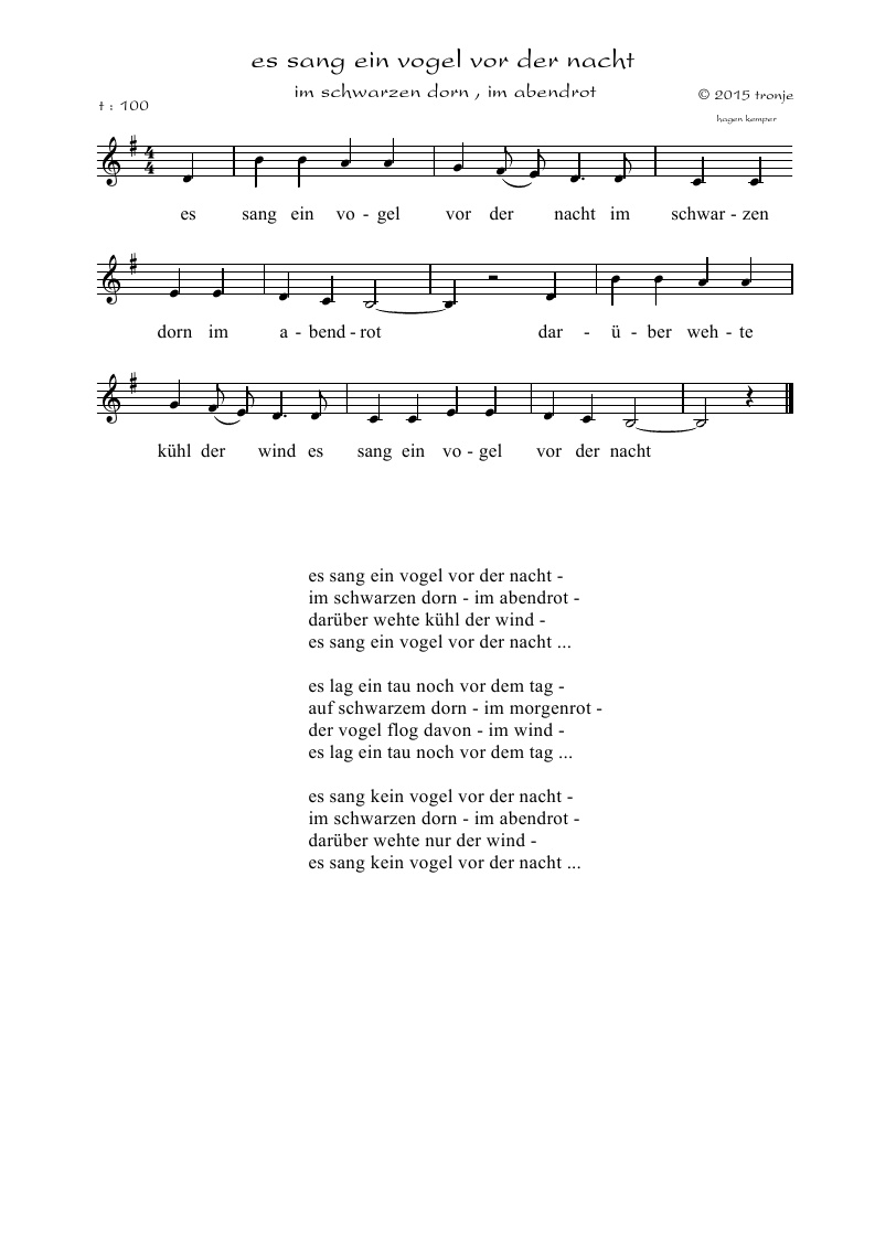 Lieder Saitenspiel Tronjes Blog 2015