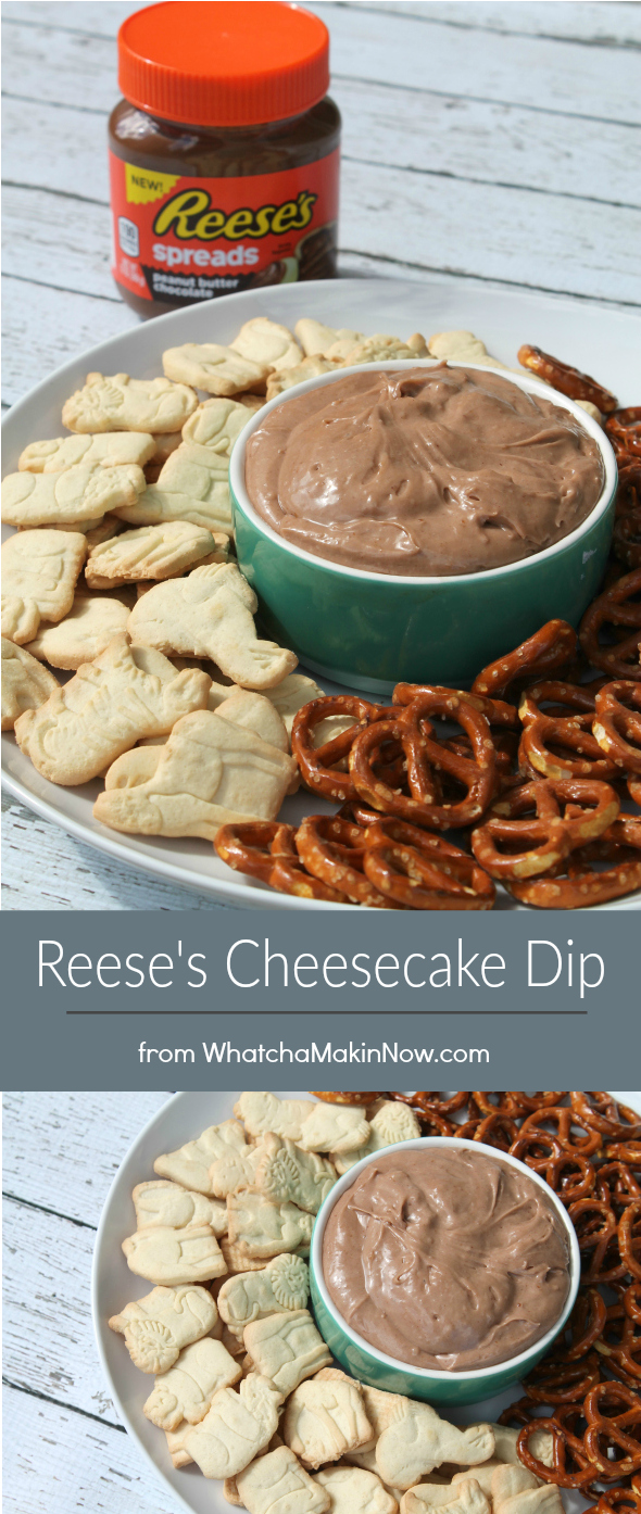 Reese's Cheesecake Dip - Only 4 ingredients!