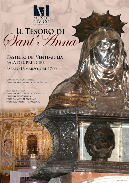 Η κάρα της Αγίας Άννας στο Castelbuono της Σικελίας.