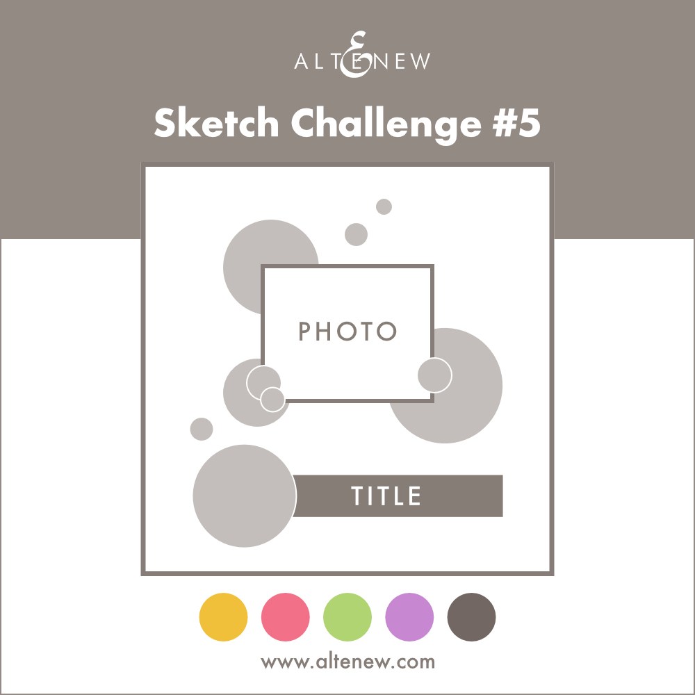 I won Altenew Sketch challenge#5