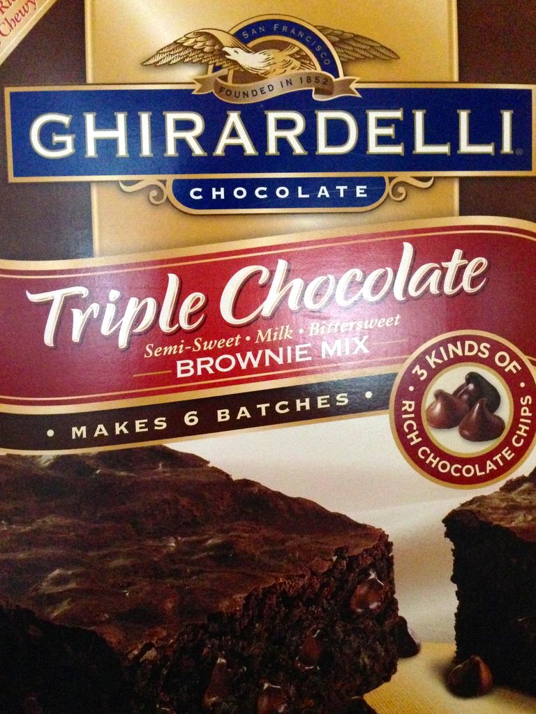 HappyBird's Glitter Nest Amazing Doctored Ghirardelli Brownies For