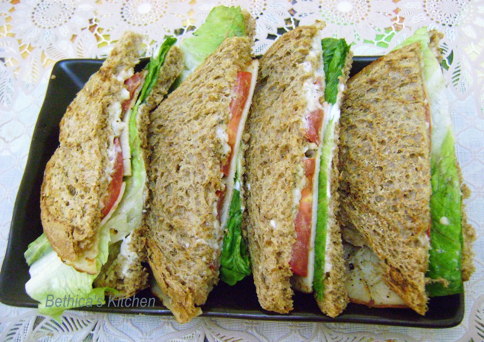 Bethica's Kitchen Flavours Turkey Ham Sandwich