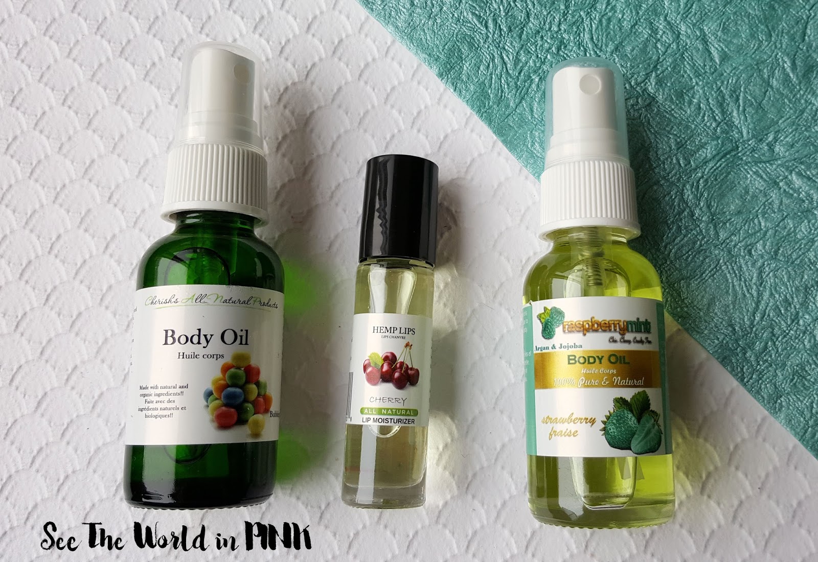 Skincare Sunday - Raspberry Mint Body Oil & Lip Moisturizer Review 