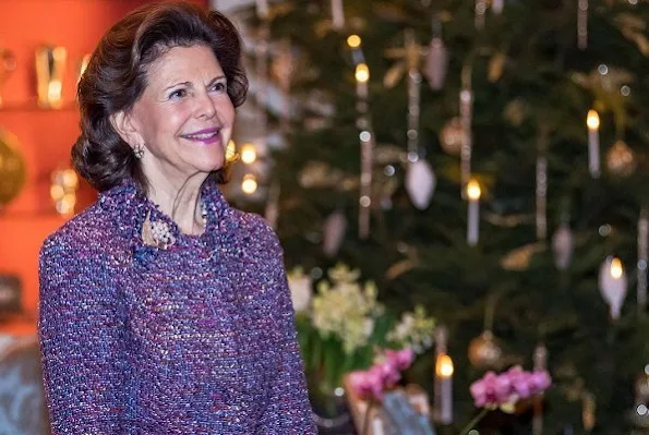 Queen Silvia's 75th birthday ceremony. The birthday reception took place in Princess Sibylla's Apartment