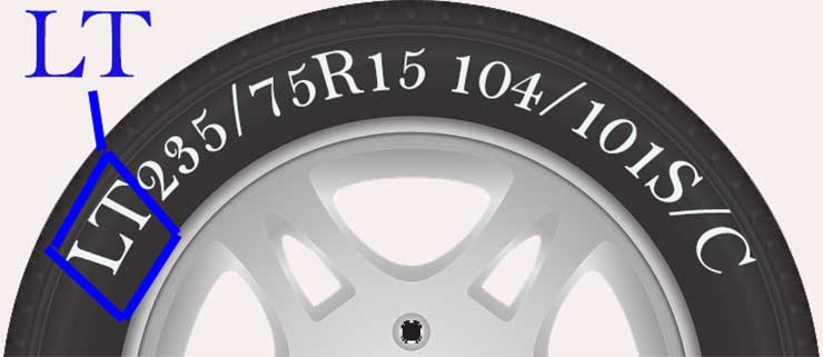 Light Truck Tire Size Chart