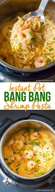 Easy Instant Pot Bang Bang Shrimp Pasta