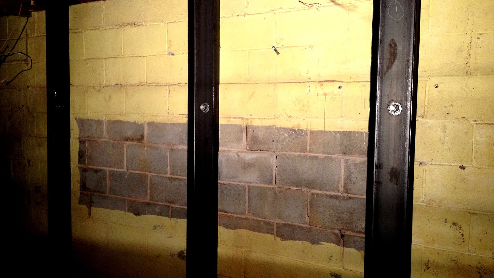 Bowed Basement Wall Repair Steel Beams Steel Choices