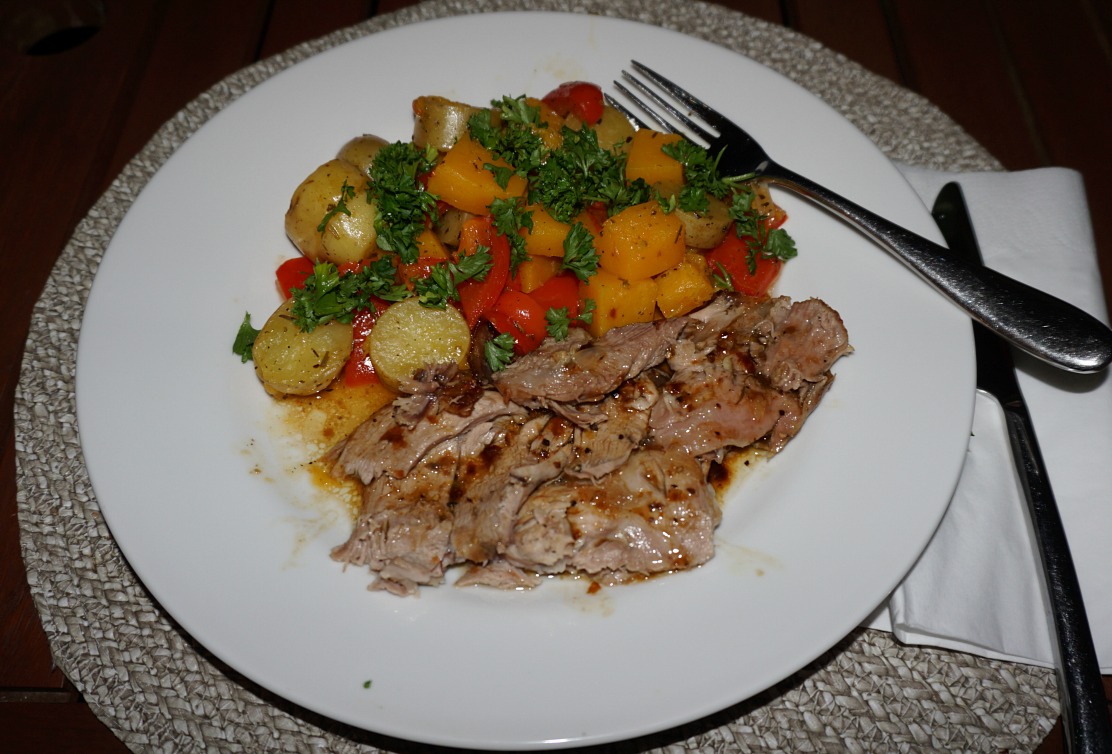 Lamb shoulder and vegetable stew
