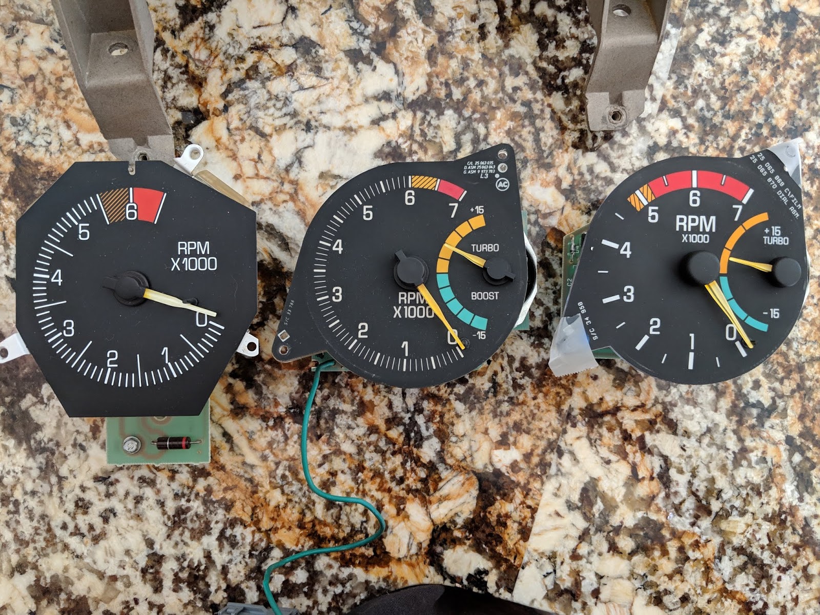 Turbo Tachometer factory look of Fiero dash