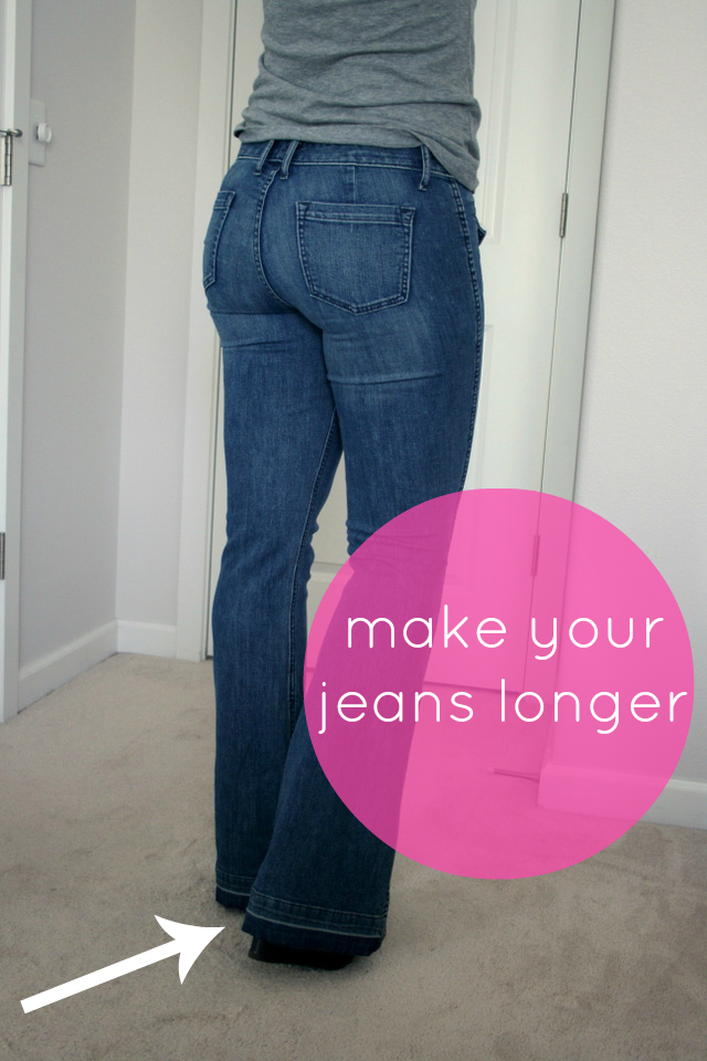 How to make jeans a little longer with a hem facing! / Create / Enjoy
