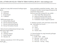 Soal UKK/ UAS Tematik Kelas 4 Tema 6 Semester 2 Kurikulum 2013 Soal UKK/ UAS Tematik Kelas 4 Tema 6 Semester 2 Kurikulum 2013