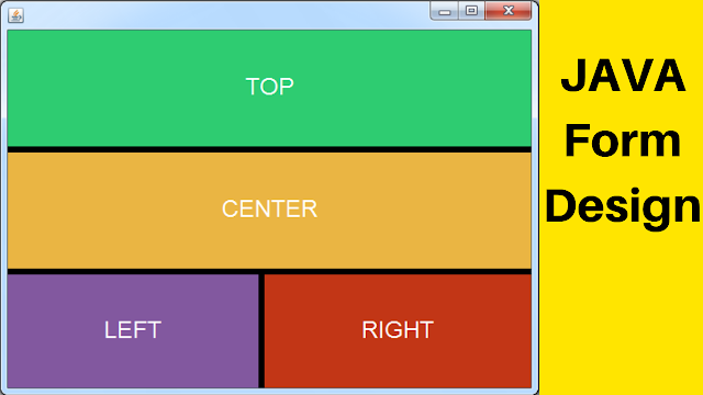 java form design with panels