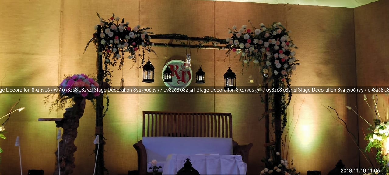Simple Jute Wedding Stage Decoration Designs Kerala Wedding