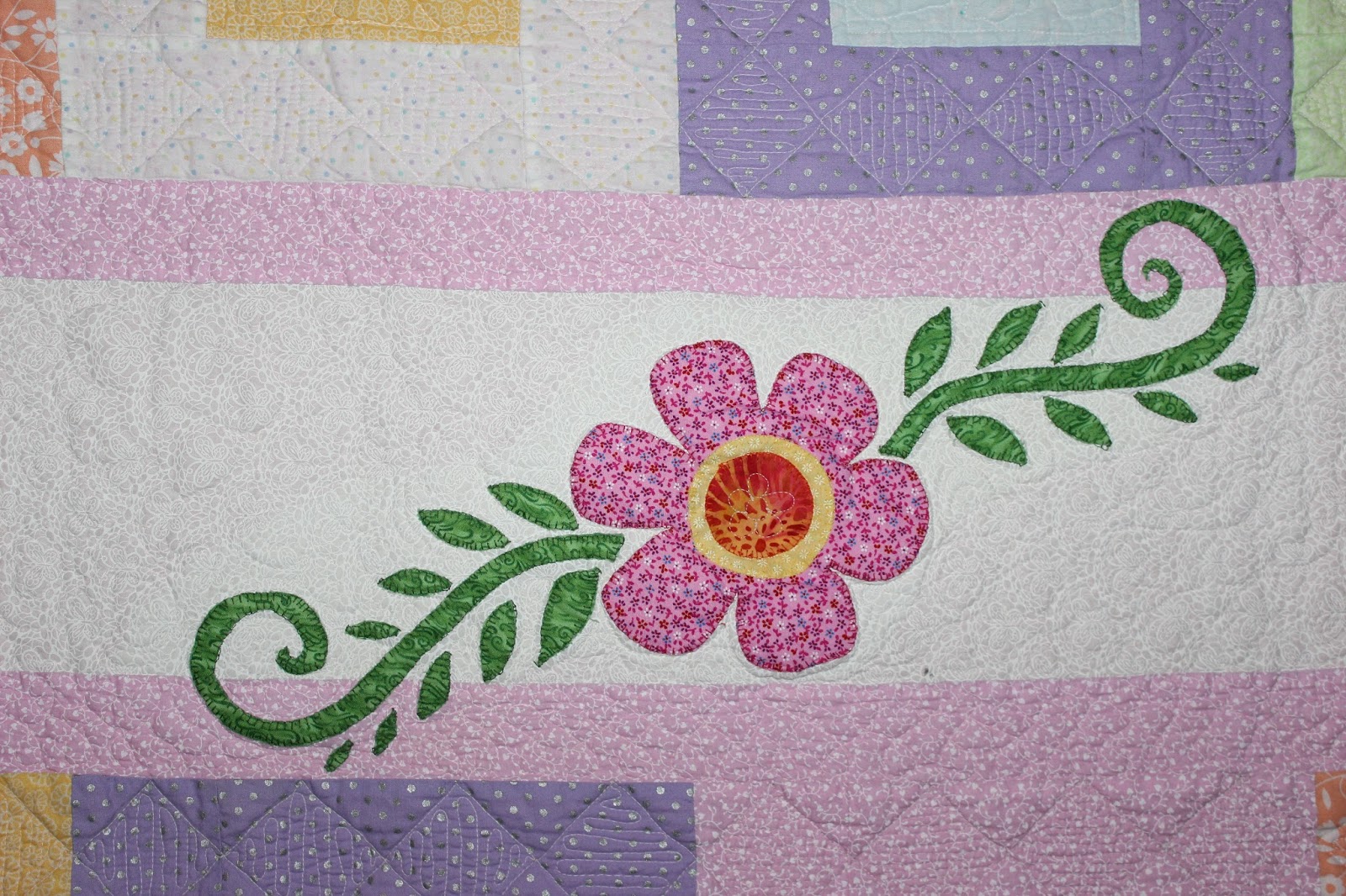 Puddle Jumper Quilts 'n' things Pastel Flower Quilt
