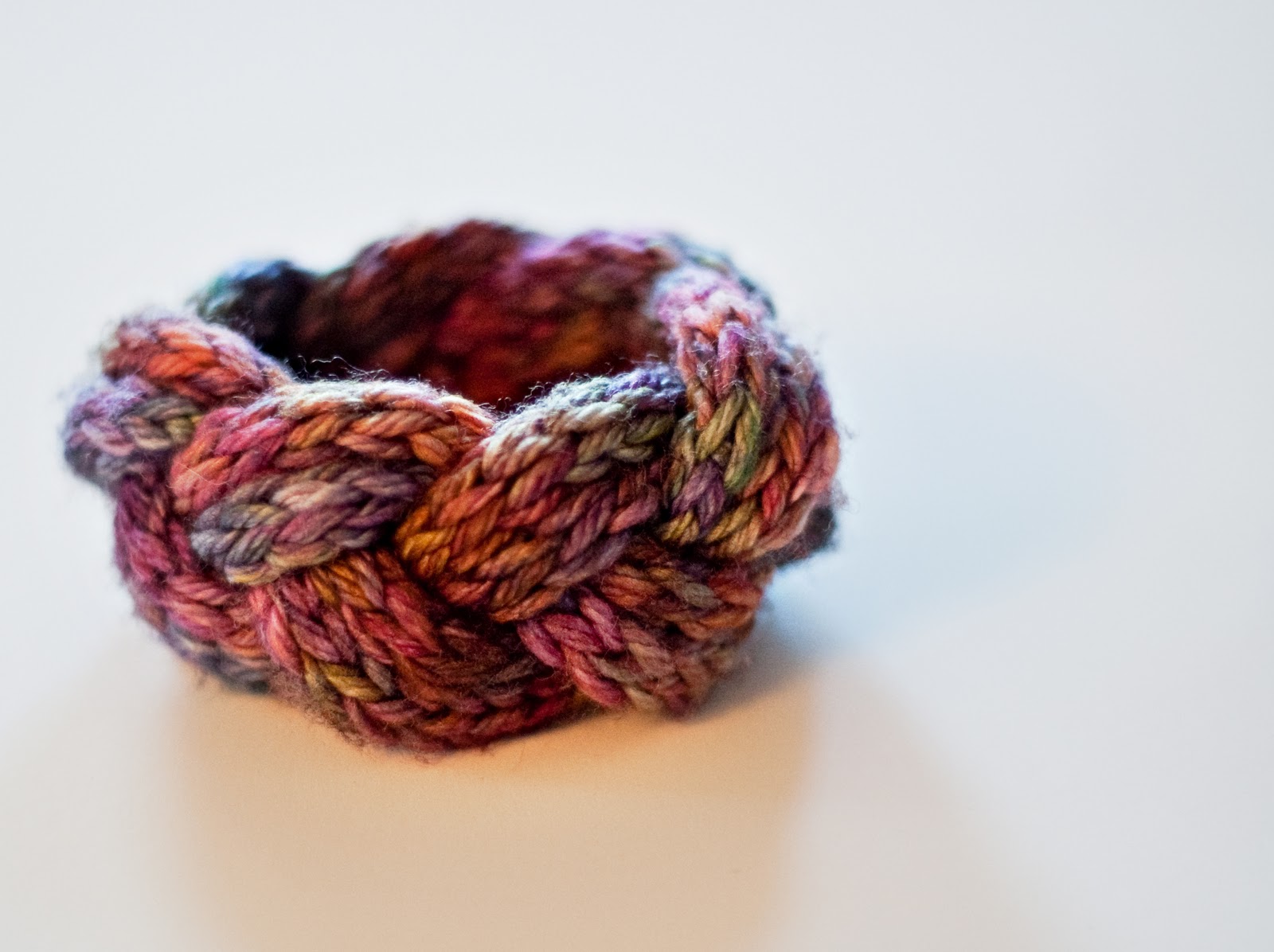 Crochet Cami Knitted Bracelet Turk's Head Knot