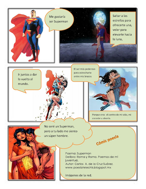 cómic poesía poema superman