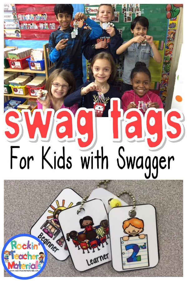 Rockin' Teacher Materials SWAG Tags For Kids with Swagger