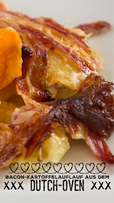 Bacon-Kartoffelauflauf aus dem Dutch-Oven | Outdoor Kitchen | Rezept Dutch Oven
