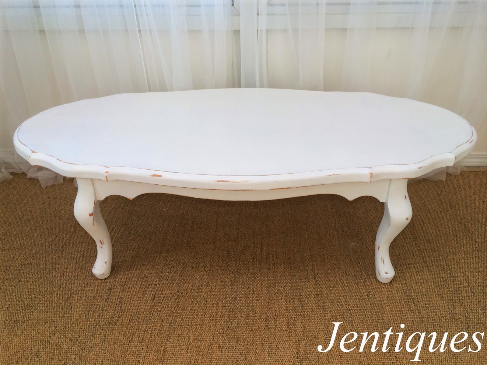 Jentiques White French Provincial Coffee Table