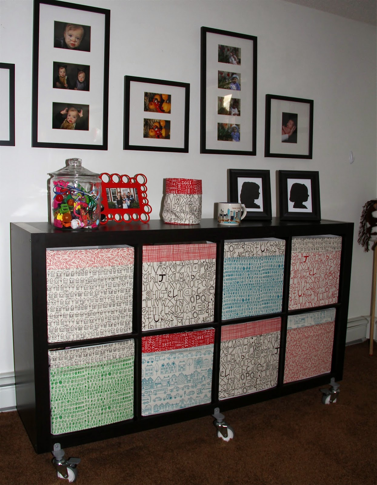 City House Studio Fabric Covered Ikea Storage Boxes