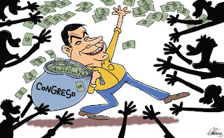Congress raining money