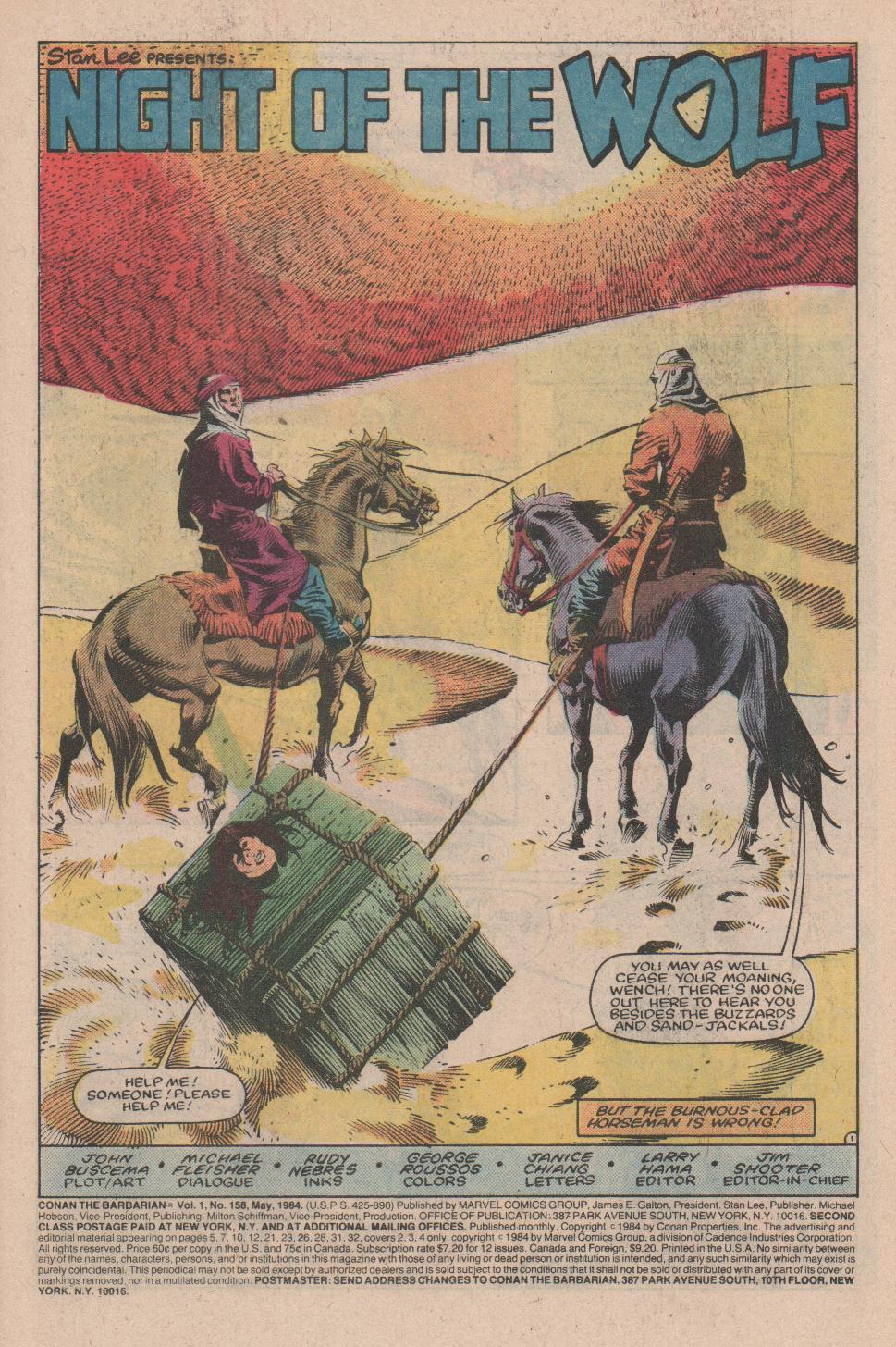 Read online Conan the Barbarian (1970) comic -  Issue #158 - 2