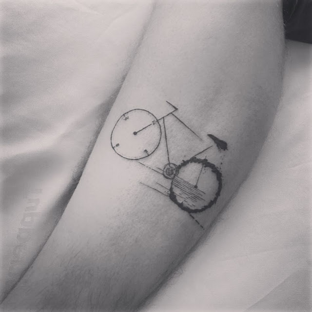 Tatuagem de bicicleta Tatuagem de bicicleta