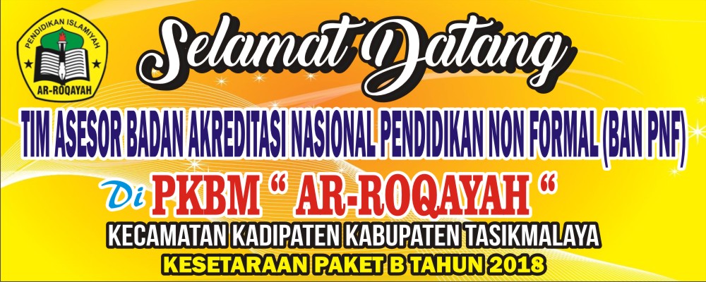 Contoh Banner Selamat Datang Tim Asesor Akreditasi