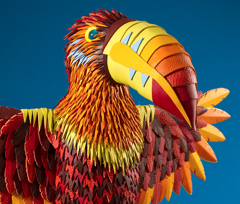 leather toucan for Hermes by zim and zou