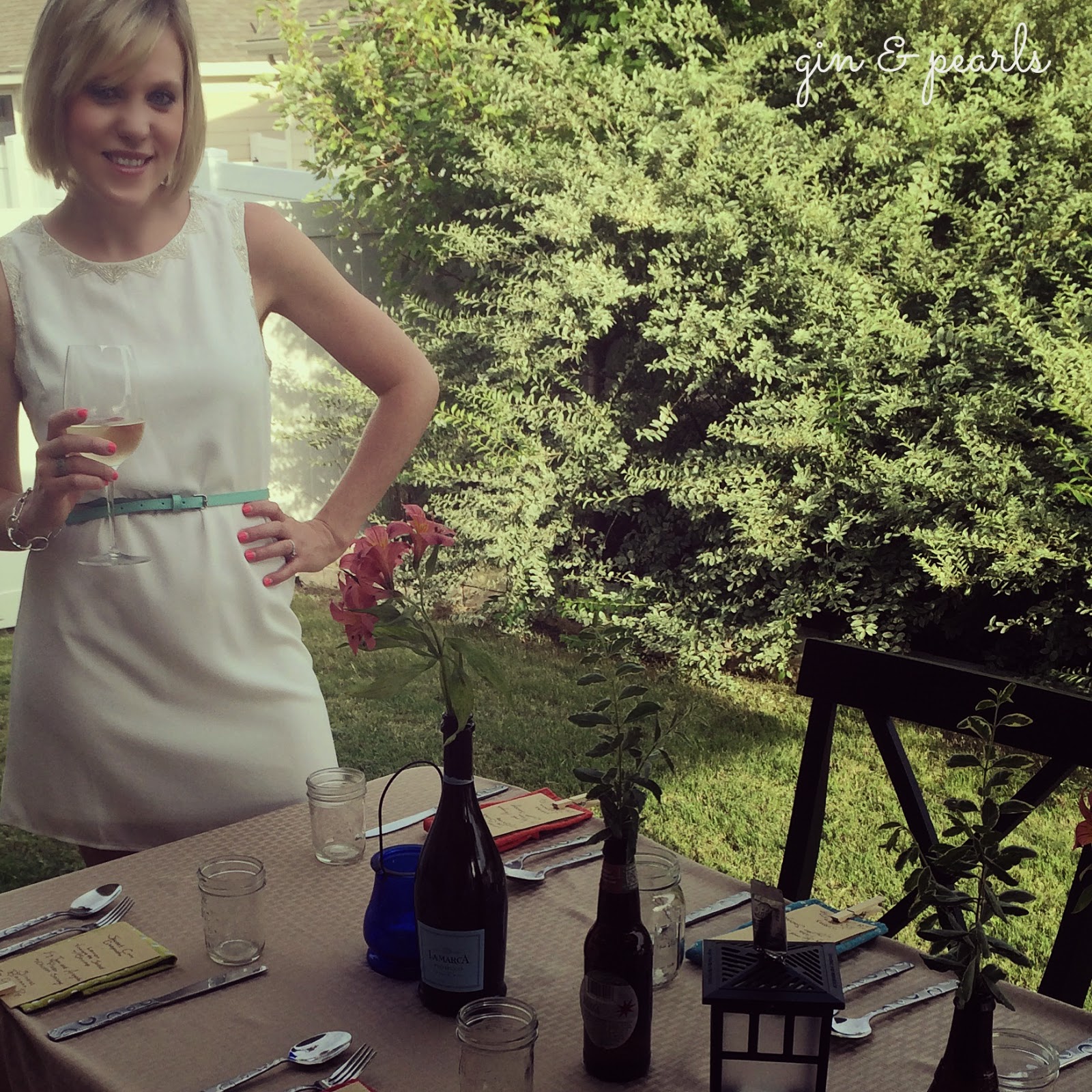 gin & pearls : Backyard Dinner Party