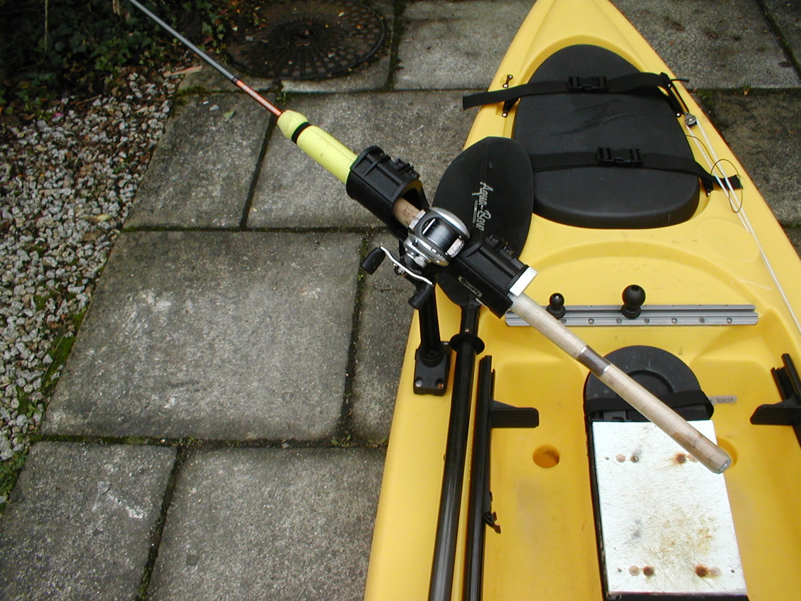 Cornish Shore and Kayak Fisherman Kayak Fishing Set Up