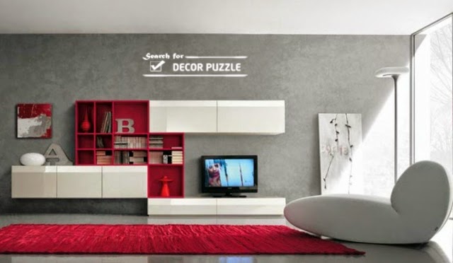 modern TV wall unit designs for living room