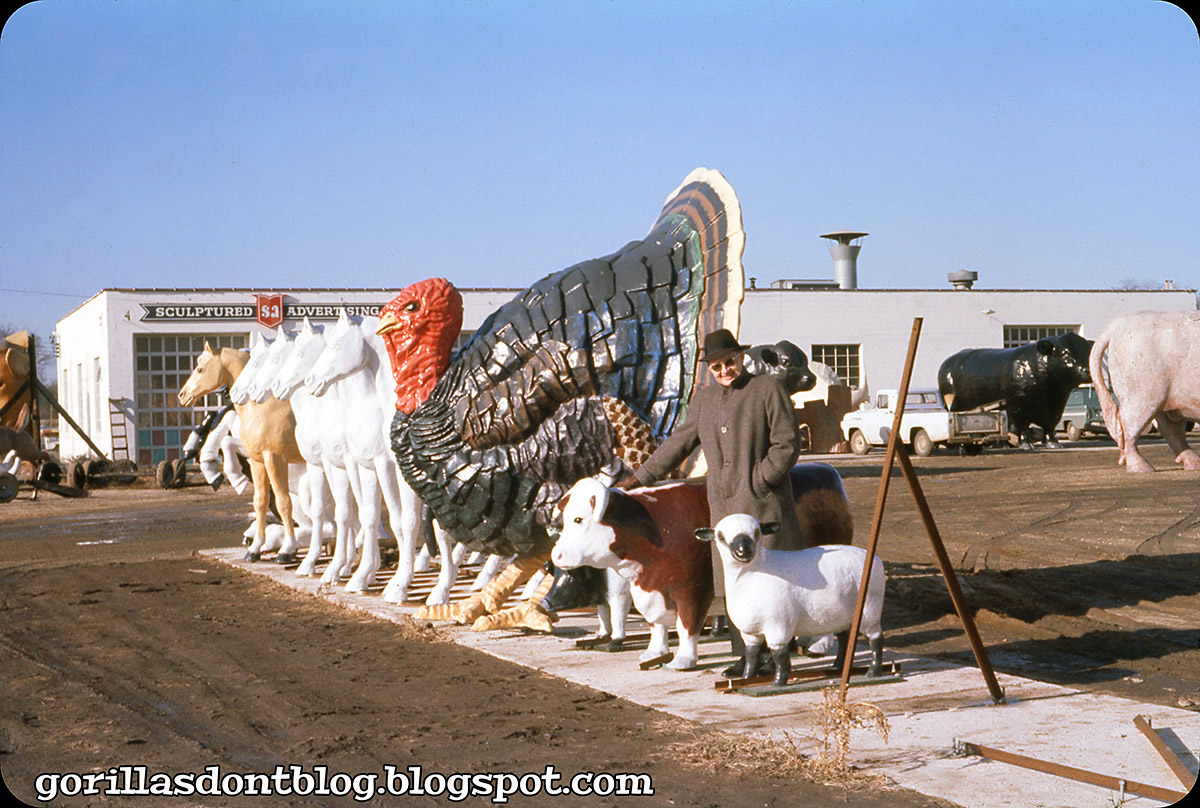 GORILLAS DON'T BLOG Fiberglass Animals, July 1966