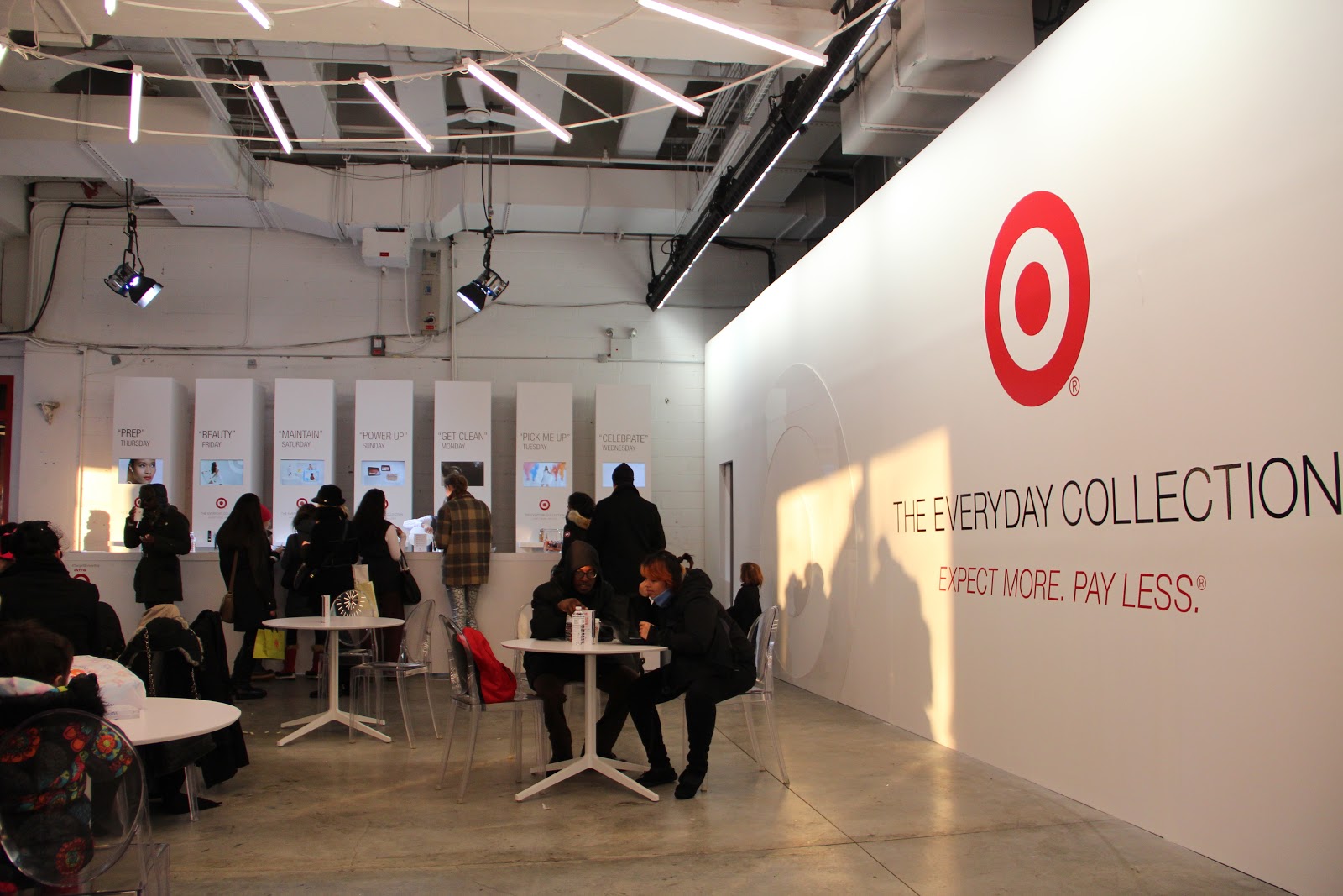 fashionably petite Target Everyday Cafe at New York Fashion Week