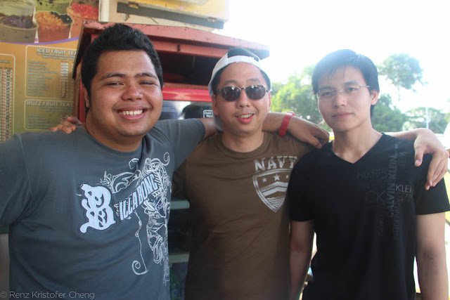 Fitz Balba, Renz Cheng and Myles Sia in Palawan