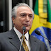 Temer diz que Deus o colocou na presidência num “momento complicado”