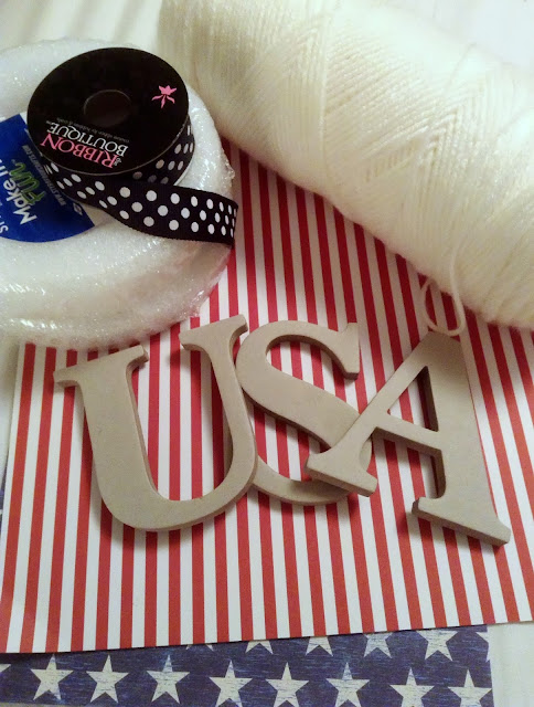 USA Wreath Supplies #patriotic #4thofJuly #usa #memorialday #redwhiteblue