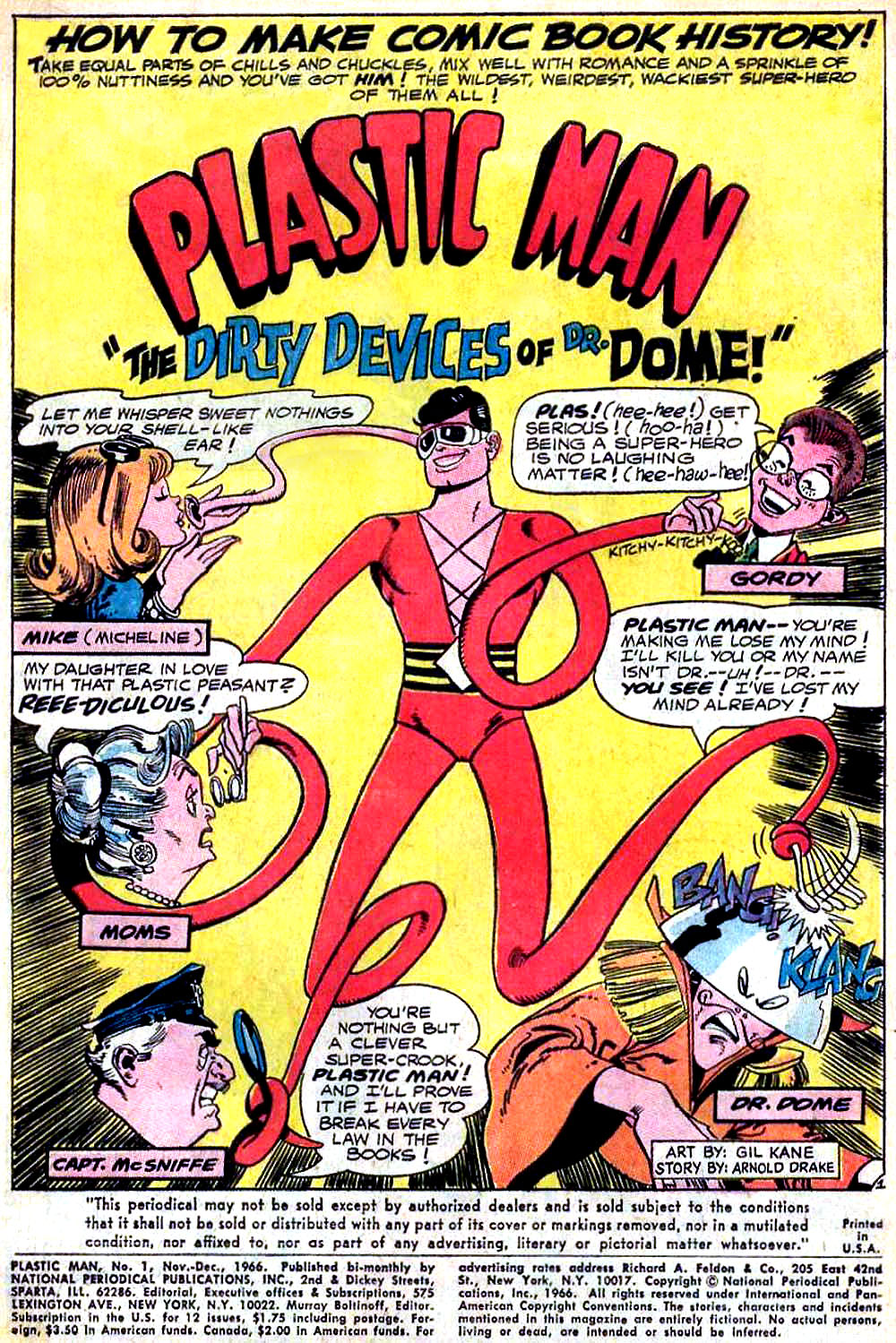 Read online Plastic Man (1966) comic -  Issue #1 - 2