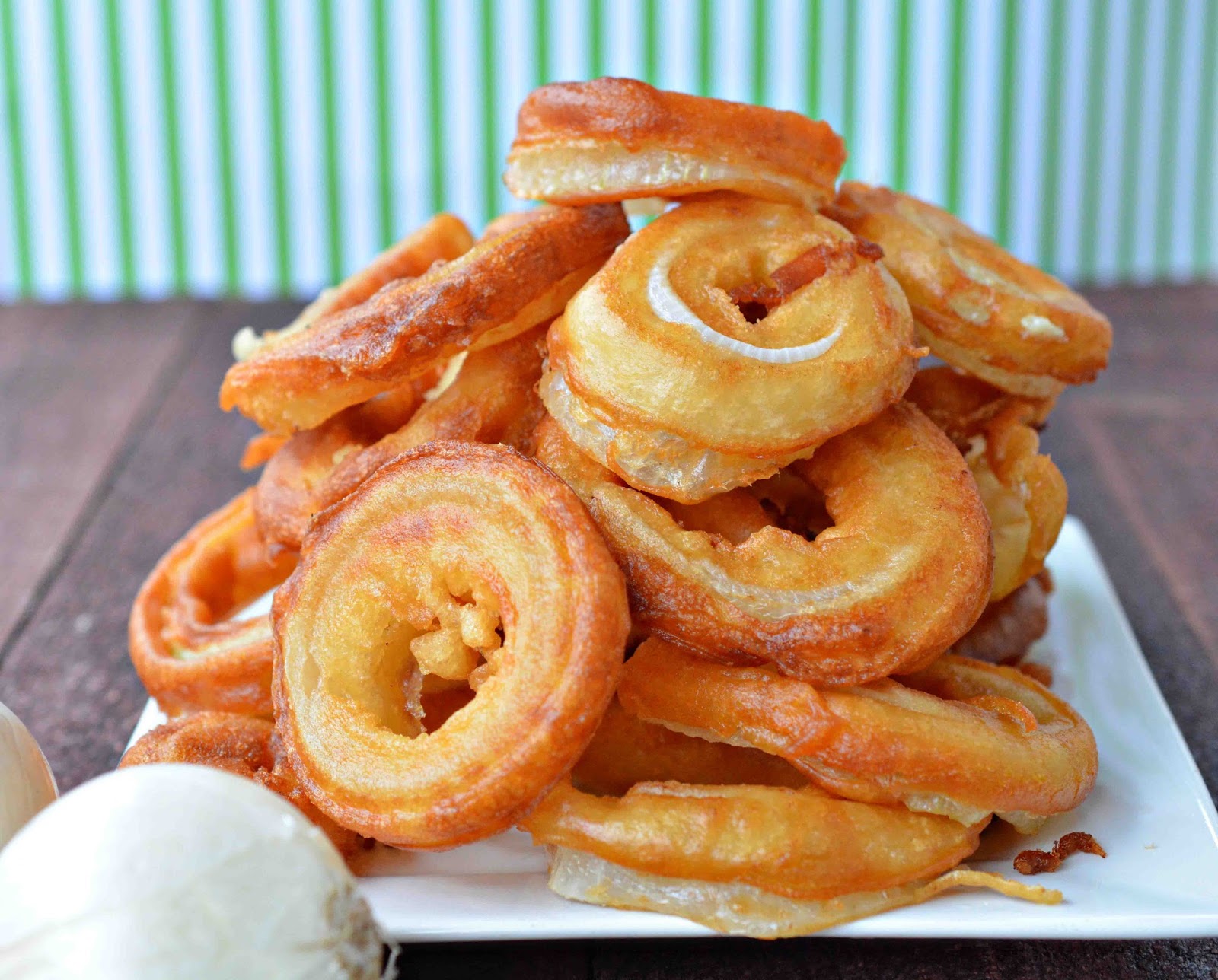Theresa's Mixed Nuts: 5 Days of Super Bowl Eats! Crispy Onion Rings