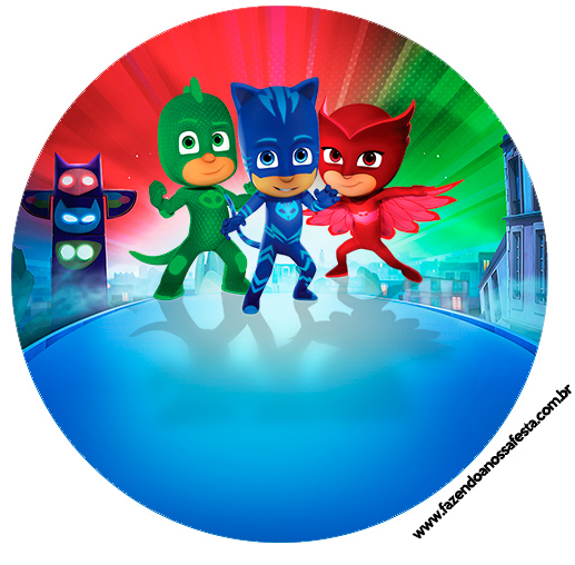 PJ Masks: Free Printable and Toppers for Cupcakes. - Oh My Fiesta! in english