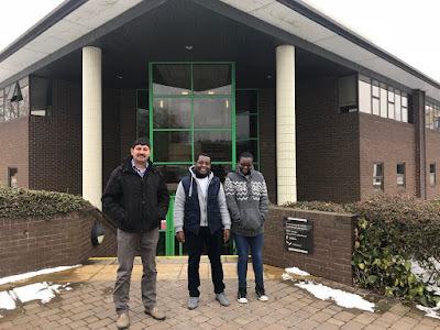 Munir, Kalunga, Belinda (PhD student) at BGS.