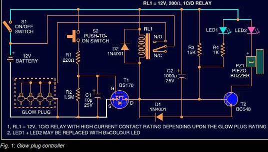 Automobile Glow Plug Controller ~ Circuit Diary