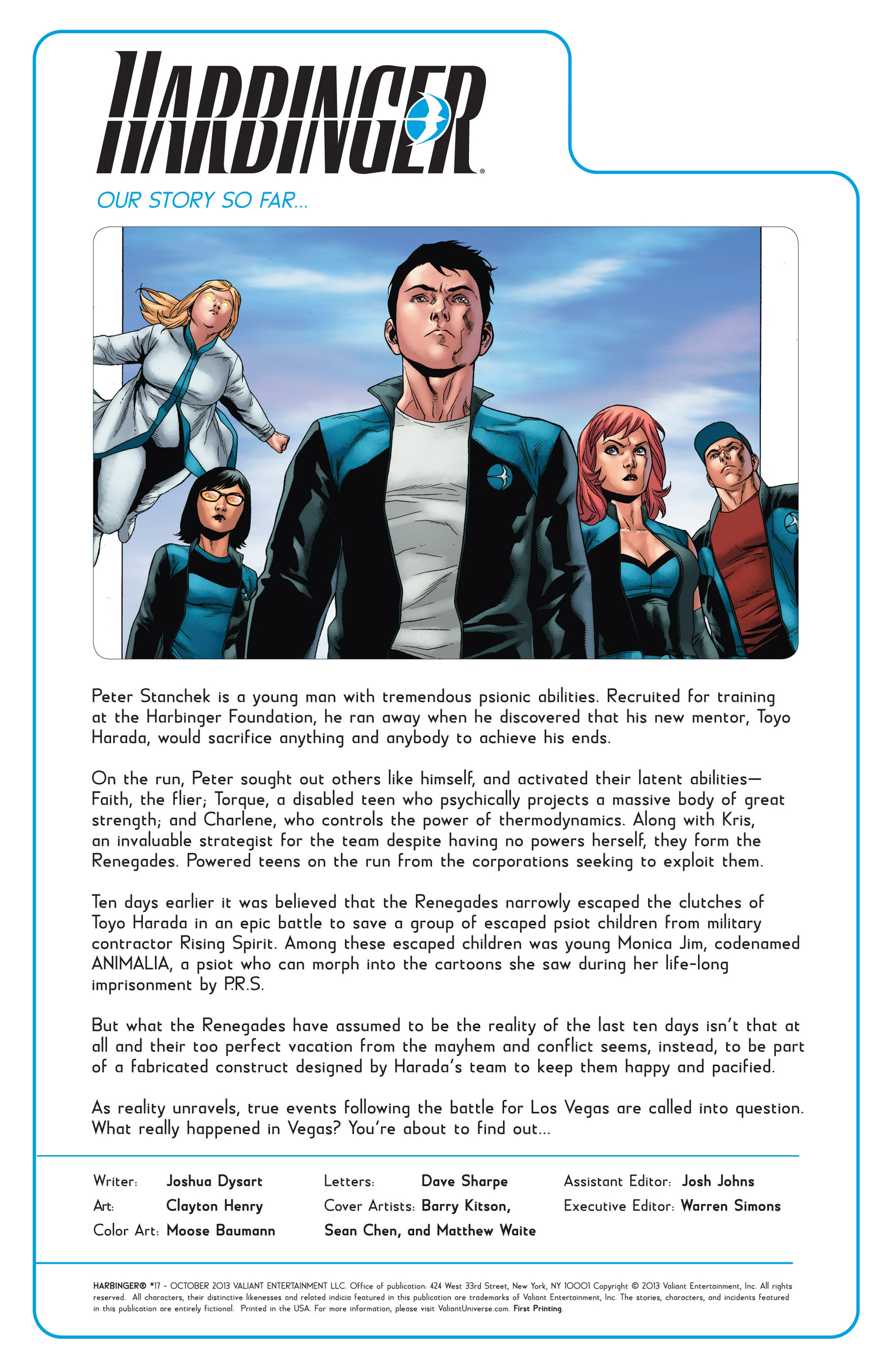 Read online Harbinger (2012) comic -  Issue #17 - 2