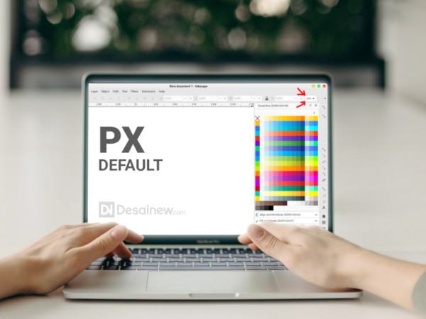 How to set PX size by default in Inkscape Desainew